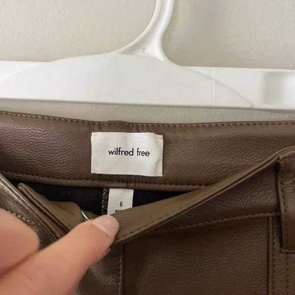 aritzia wilfred free lucy pant rustical brown - Picture 4 of 5